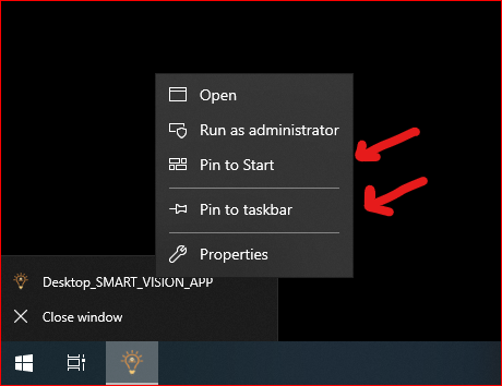 Pin to Taskbar